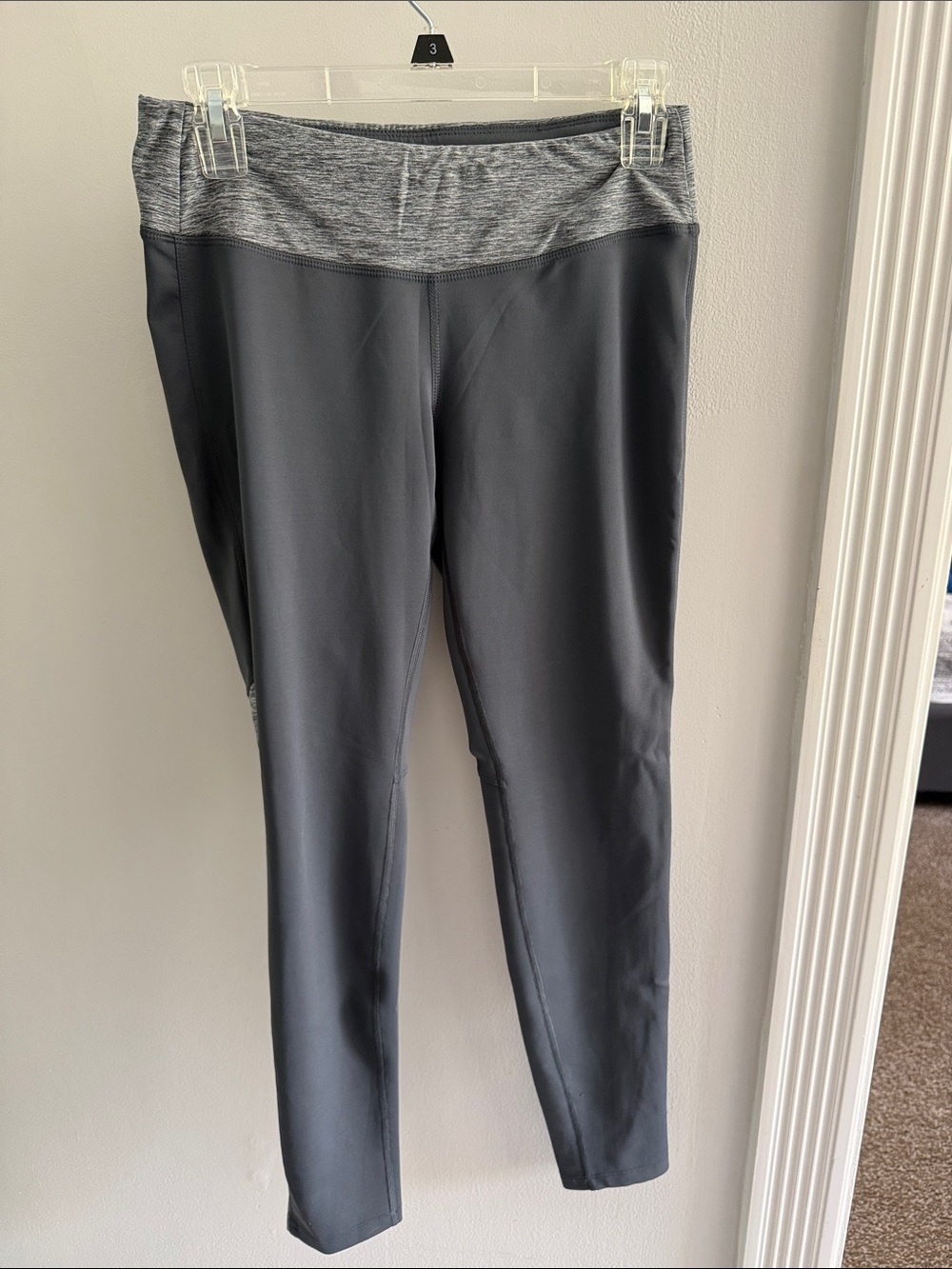 New Balance Two-Tone Gray High-Rise Leggings